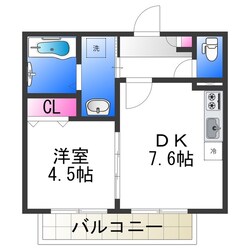 APPLE BLOSSOM中百舌鳥の物件間取画像